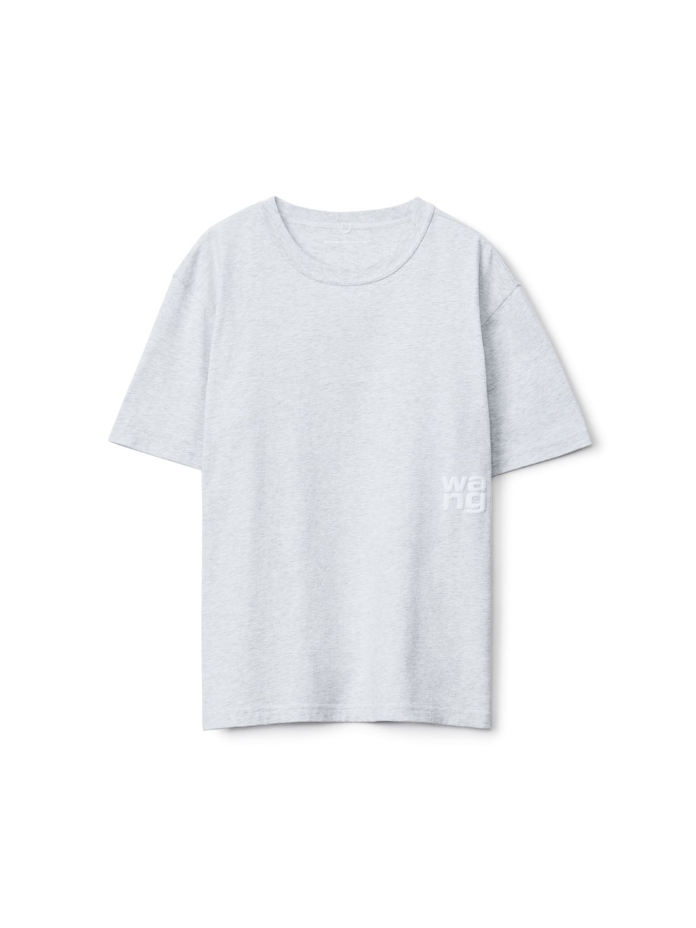 NWT Alexander Wang Puff Logo Heather Gray Logo Crew Tee